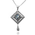 Diamond Shape Roman Glass Pendant